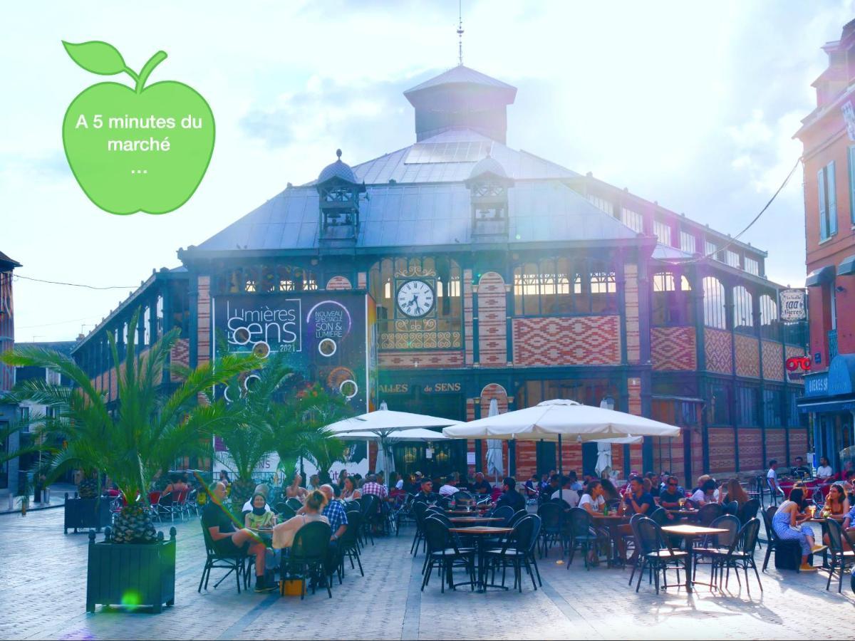 Oasis Au Coeur De Ville Sens Exterior foto